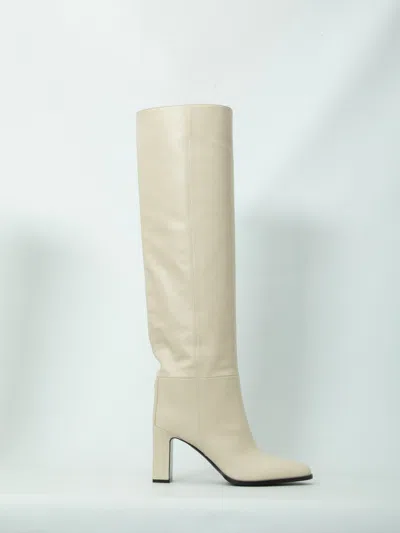 Jimmy Choo Leather Over-the-knee 85 Boots In Neutral