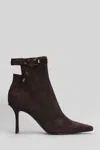 Jimmy Choo Camie Brown Ankle Boots With Knot Detail In Suede Woman In Brown