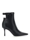 Jimmy Choo Camie Knotted-strap Leather Ankle Boots In Black
