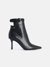 Jimmy Choo 'camie' Black Leather Ankle Boots In Black