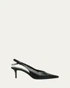 Jimmy Choo Camie Leather Slingback Pumps In Black