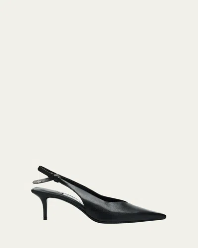 Jimmy Choo Camie Leather Slingback Pumps In Black