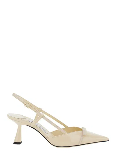 JIMMY CHOO 'CAMILA' PINK SLINGBACK PUMPS WITH MEDIUM HEEL