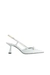 Jimmy Choo 65mm Camila Patent-leather Slingback Pumps In Green