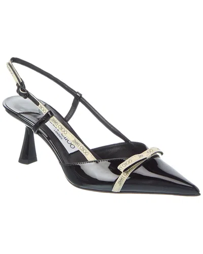 Jimmy Choo Camila 65 Patent Slingback Pump In Black