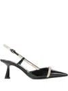 Jimmy Choo Leather Camila Pumps Glossy Finish