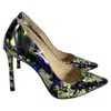 Jimmy Choo Camo Print Floral Pumps In Multicolor Leather In Multi
