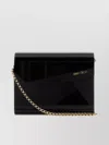 Jimmy Choo Candy Acrylic Chain Clutch With Glossy Finish