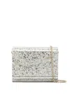 Jimmy Choo Candy Glitter-embellished Clutch Bag In Metallic