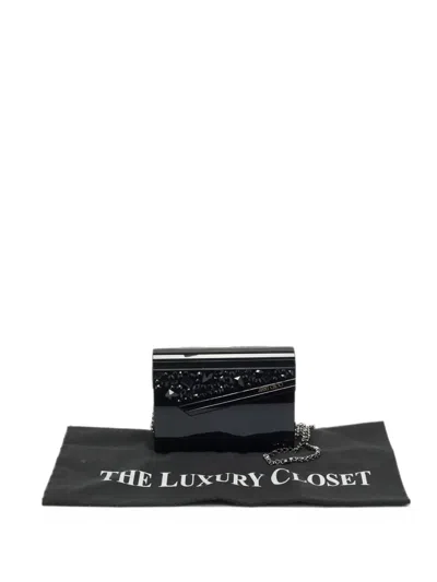 Pre-owned Jimmy Choo Candy Clutch Bag In Black