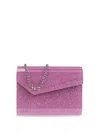 Jimmy Choo Women Glittered Acrylic Candy Clutch Bag In Pink