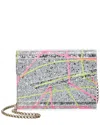 Jimmy Choo Candy Coarse Glitter Acrylic & Satin Clutch