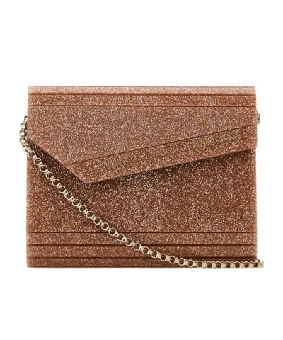 Jimmy Choo Candy Embellished Clutch Bag In Pink