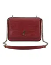 Jimmy Choo Candy Floss Pink Leather Shoulder Bag In Red