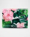 Jimmy Choo Candy Flower Printed Clutch Bag In Tropical