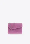 Jimmy Choo Women Glittered Acrylic Candy Clutch Bag In Pink