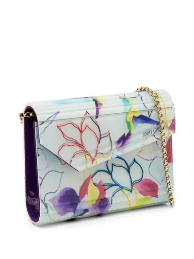 Pre-owned Jimmy Choo Candy Hummingbird Clutch Bag In White
