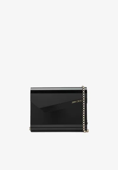 JIMMY CHOO CANDY LOGO ACRYLIC CLUTCH