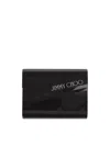 Jimmy Choo Candy Logo Clutch Shoulder Bag In Black