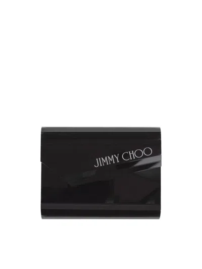 JIMMY CHOO CANDY LOGO CLUTCH SHOULDER BAG