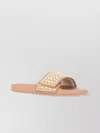 Jimmy Choo Canvas And Leather Fitz/f Slippers