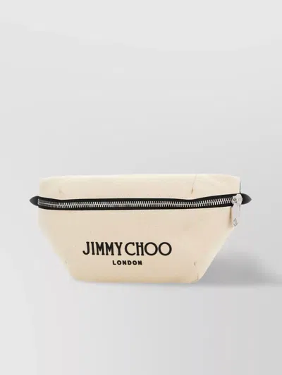 Jimmy Choo Canvas Belt Bag Adjustable Strap