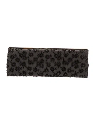 Pre-owned Jimmy Choo Canvas Clutch In Black
