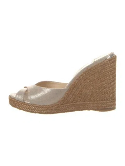 Pre-owned Jimmy Choo Canvas Espadrilles
