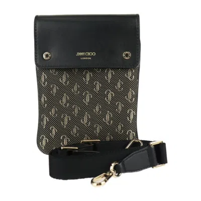 Pre-owned Jimmy Choo Canvas Leather Pochette Shoulder Bag () In Multi