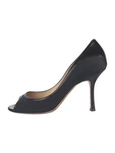 Pre-owned Jimmy Choo Canvas Pumps In Blue