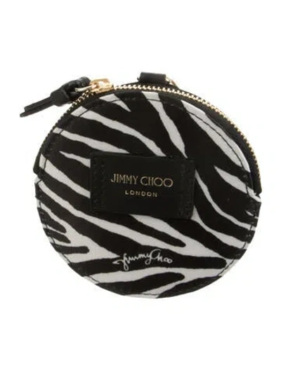 Pre-owned Jimmy Choo Canvas Wallet In Black