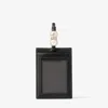 Jimmy Choo Cardholder With Spheres In Schwarz/hellgold