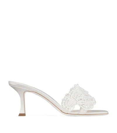 Jimmy Choo Cary 70 Satin Mules