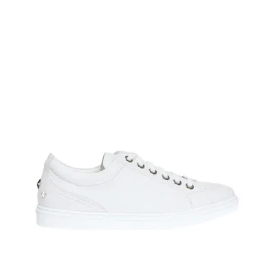 Jimmy Choo Cash Sneakers In White