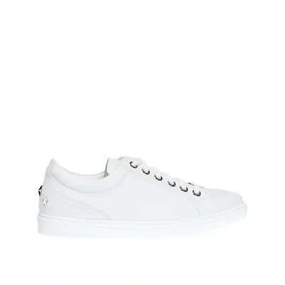 Pre-owned Jimmy Choo Cash Sneakers In White