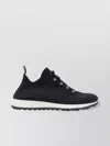 Jimmy Choo Cashmere Knit Sneakers Pearl Embellishments In Grey