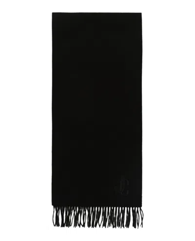 Jimmy Choo Cashmere Scarf In Black