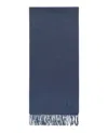 Jimmy Choo Logo Cashmere Scarf In Blue