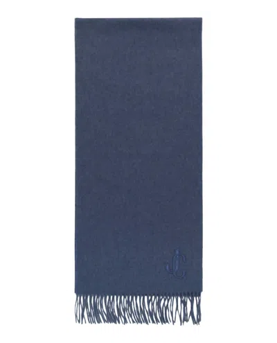 Jimmy Choo Cashmere Scarf In Blue