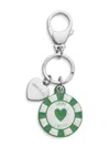 Jimmy Choo Casino Chip Charm In Silber