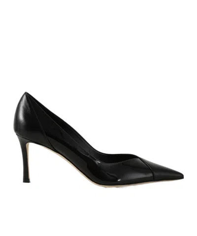 Jimmy Choo Cass 75 Pointed High Heels In Black
