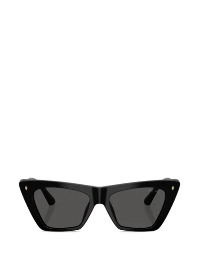 Jimmy Choo Cat-eye-frame Sunglasses In Black