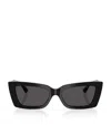 Jimmy Choo 0jc5009 Rectangular Sunglasses In Black