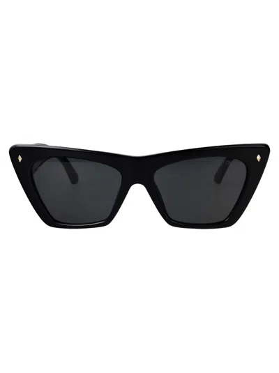 Jimmy Choo Cat Eye Sunglasses 0 Jc5062 U 500087 In Black
