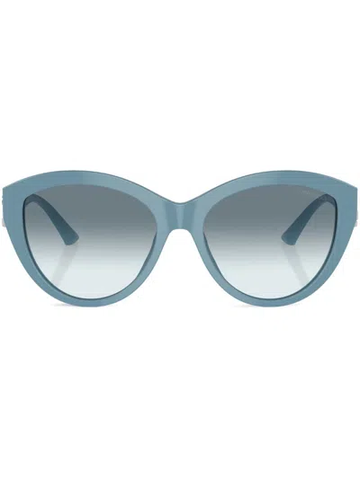 Jimmy Choo Womens Blue Jc5007 Phantos-frame Actetate Sunglasses