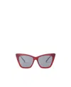Jimmy Choo Cat's Eye Sunglasses In Gray