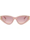 Jimmy Choo Cat-eye Sunglasses In Opal Pink