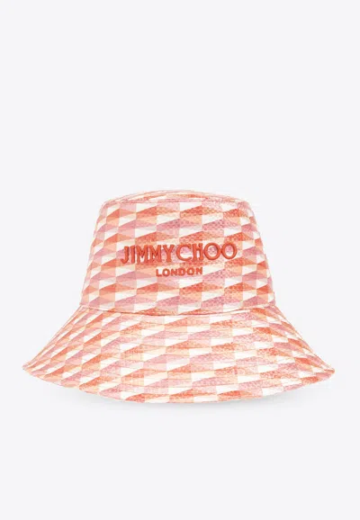 Jimmy Choo Catalie Embroidered Bucket Hat In Multicolor