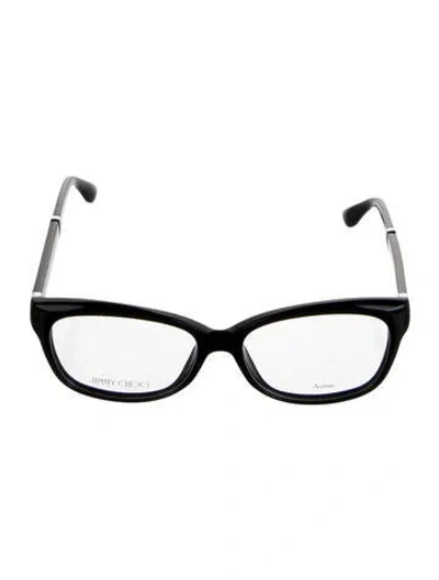 Pre-owned Jimmy Choo Cat-eye Eyeglasses In Black
