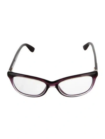Pre-owned Jimmy Choo Cat-eye Eyeglasses In Purple
